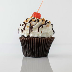 Hot Fudge Sundae Cupcake